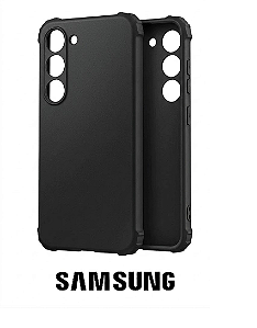 Capa de Silicone Preta Samsung Galaxy Linha A e S