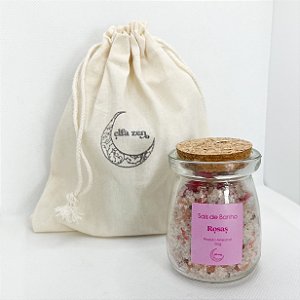 Sais de Banho Rosas e Pimenta Rosa - Artesanal 100g