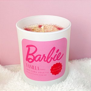 Vela Aromática Vanilla - Barbie - Cera vegetal - 150g