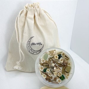 Vela Aromática Capim Limao 95g - vidro fosco - 100% Cera Vegetal