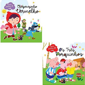 Kit Pequenos Contos de Fadas com Chapeuzinho Vermelho e Três Porquinhos - 2 Livros