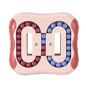 Oval - Rosa - Fidget Toys Giratório, Cubo Mágico, Brinquedos, Alívio do Estresse, Brinquedos Educativos
