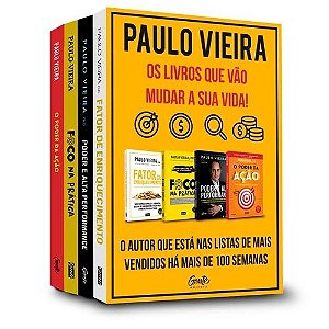 Box Paulo Vieira com 4 livros