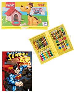 Livro de colorir Superman + Maleta de pintura