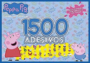 Peppa Pig: Prancheta para Colorir com 1500 adesivos