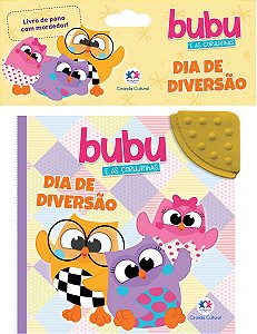Livro de pano com mordedor - Bubu e as corujinhas: Dia de Diversão