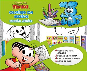 Pintar Desenho da Turma da Mônica, Colorir Mônica e Magali