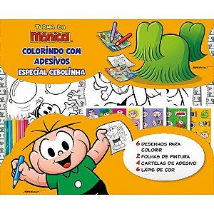 Turma Da Mônica - Colorindo com adesivos - Especial - Cebolinha