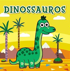 Livro de Banho para Colorir com Água - Dinossauros