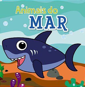 Livro de Banho para Colorir com Água - Animais do Mar