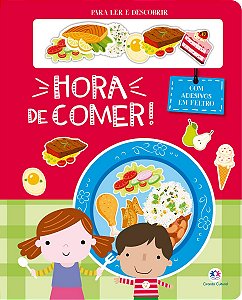 Hora de comer! - Livro com adesivos em feltro