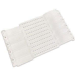 Pulseira de Identificação Hospitalar Infantil branca 100 unidades Wiltex