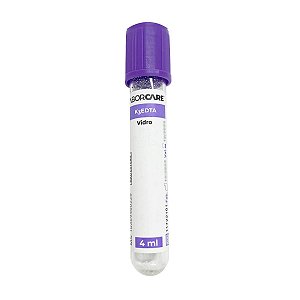 Tubo para Coleta de Sangue K3edta 4 ml Vidro Labor Care 100 unidades
