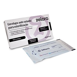 Papel Grau Cirúrgico Envelope Auto Selante 9x16cm Zelara 100 unidades