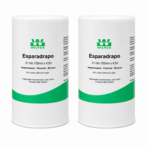 Esparadrapo Impermeável Wiltex 100mmx4,5m 2 unidades