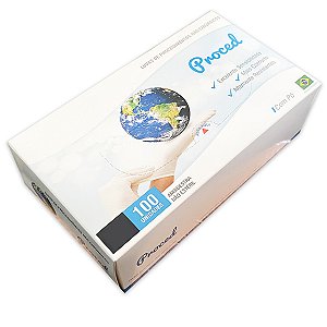 Luva Látex para Procedimentos com Pó Proced 100 unidades