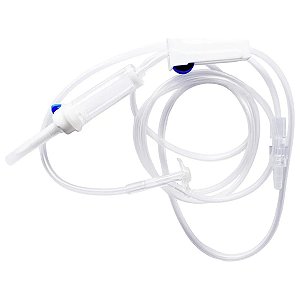 Equipo Macrogotas Luer Slip com Injetor Lateral Descarpack 25 unidades