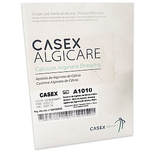 Curativo Alginato de Cálcio e Sódio 10x10 Casex 10 unidades