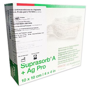 Curativo Suprasorb A+ Ag Pro Prata Iônica 10x10cm 10 unidades