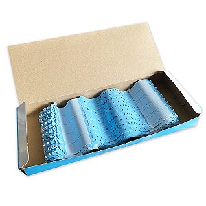Pulseira de Identificação Hospitalar Mãe e Filho Azul Numerada Wiltex 100 Pares