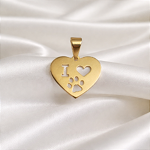 PINGENTE UNISSEX I LOVE PET