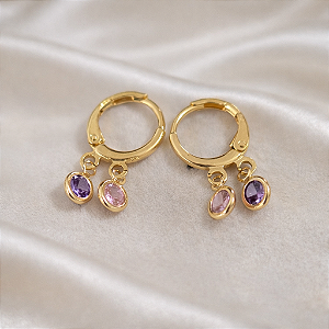 ARGOLA BASIC 2 ZIRCÔNIAS