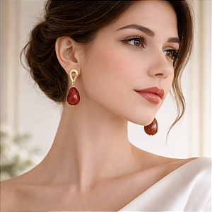 BRINCO DE JASPE VERMELHA "VITALITÉ"