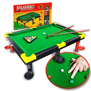 Mesa de Bilhar Mini Sinuca Portátil Com Tacos Bolas e Triângulo