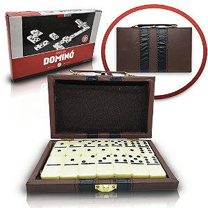 Jogo Dominó Profissional de Osso com Estojo