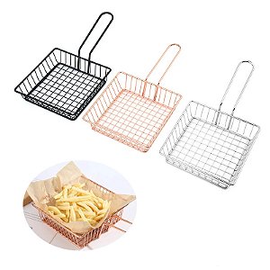 Mini Cesto para Servir Porções de Fritas