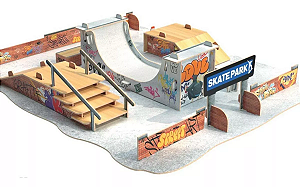 Pista Skate Park MDF Deck Profissional