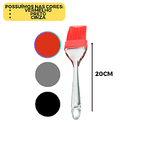 Mini Pincel Silicone com Cabo Acrílico