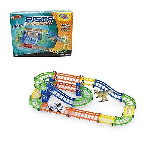 Mini Pista Dinossauro Trilha Mágica Com Carrinho E Acessórios