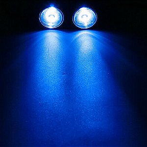 Strobo Automotivo Azul 2 Leds Pisca Sinalização Carro Moto