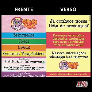 2500 Panfletos Promocionais (Impressão Frente e Verso) 14x20cm