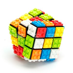 Cubo Mágico 3x3x3 Fanxin Building Blocks LEGO Preto