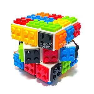 Cubo Mágico 3x3x3 Fanxin Building Blocks LEGO Branco