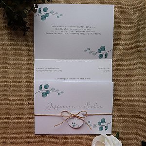 Convite de Casamento Estilo Rústico