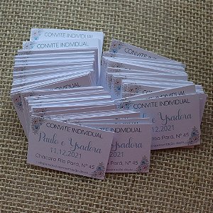 Convite Individual Azul Serenity