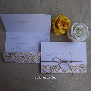 Convite de Casamento Rústico