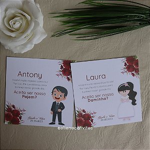 Convite para Pajem ou Dama Marsala