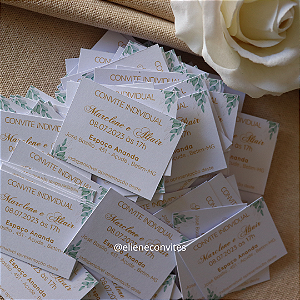 Convite Individual Botânico