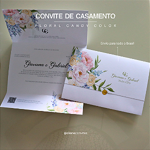 Convite de Casamento | Candy color