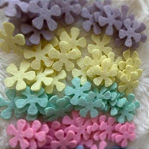 Aplique de flor de feltro, tipo flor de fada