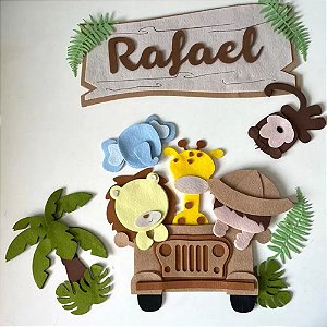 Elementos para guirlanda de Safari