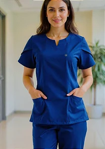 Scrub Feminino Serena - Azul Royal