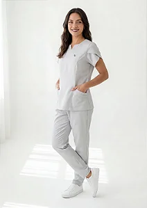 Scrub Feminino Serena - Prata
