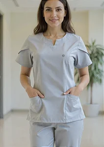 Scrub Feminino Serena - Prata