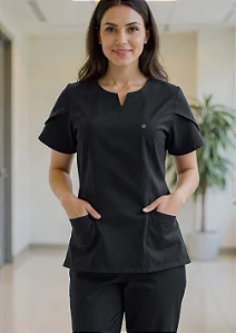 Scrub Feminino Serena - Preto