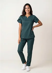 Scrub Feminino Serena - Verde Militar
